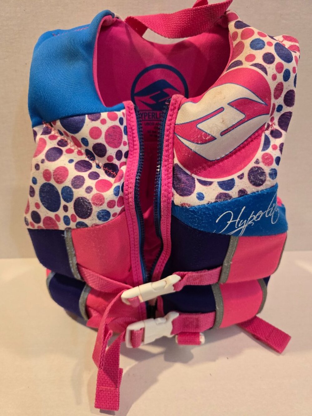 Hyperlite Indy Child Life Vest Pink USCG Approved 30-50 lb. Child Light Wear